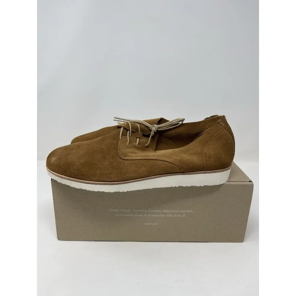 NISOLO Lightweight Flex Derby‎ Shoe Men's 8.5 Dusty Rose Retail $130.00
